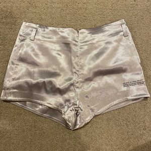 Off-White Metallic Shorts
